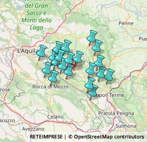 Mappa Via S. Pio, 67020 San Pio delle Camere AQ, Italia (10.0055)
