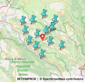 Mappa Via S. Pio, 67020 San Pio delle Camere AQ, Italia (6.06143)