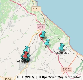 Mappa Contrada Santa Calcagna 44 Centro Comm Thema Polycenter, 66030 Rocca San Giovanni CH, Italia (4.931)