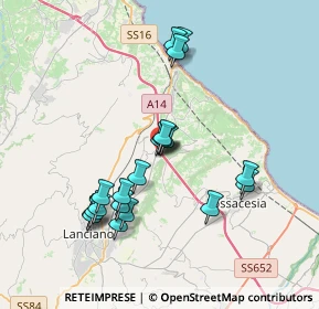 Mappa Contrada Santa Calcagna 44 Centro Comm Thema Polycenter, 66030 Rocca San Giovanni CH, Italia (3.6795)