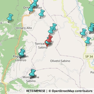 Mappa Via Salaria Vecchia, 02030 Torricella In Sabina RI, Italia (3.0185)