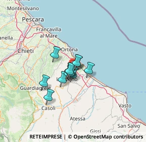 Mappa 66030 Treglio CH, Italia (7.28583)