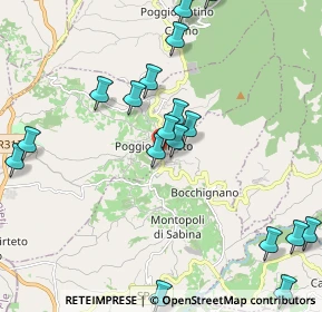 Mappa Via Colle Pulcino, 02047 Poggio Mirteto RI, Italia (2.701)