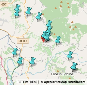 Mappa Via Colle Pulcino, 02047 Poggio Mirteto RI, Italia (4.42125)