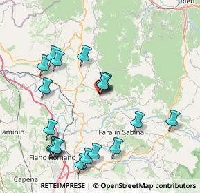 Mappa Via Colle Pulcino, 02047 Poggio Mirteto RI, Italia (8.8615)