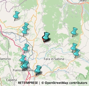 Mappa Via Colle Pulcino, 02047 Poggio Mirteto RI, Italia (8.1175)