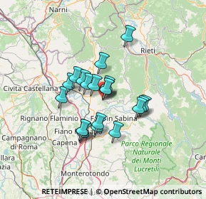 Mappa Via Colle Pulcino, 02047 Poggio Mirteto RI, Italia (10.211)