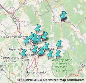 Mappa Via Colle Pulcino, 02047 Poggio Mirteto RI, Italia (12.3745)