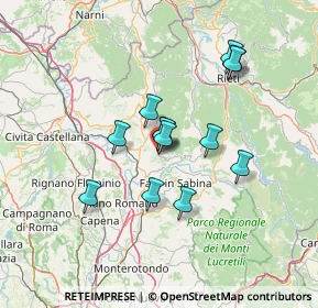 Mappa Via Colle Pulcino, 02047 Poggio Mirteto RI, Italia (11.71)