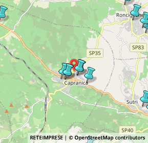 Mappa Via Alessandro Manzoni, 01012 Capranica VT, Italia (2.98)