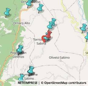 Mappa Via Guglielmo Marconi, 02030 Torricella In Sabina RI, Italia (3.015)
