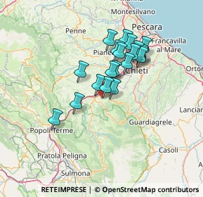 Mappa Largo Madonna, 65020 Turrivalignani PE, Italia (11.522)