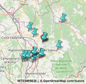 Mappa Viale G. de Vito, 02047 Poggio Mirteto RI, Italia (13.2895)