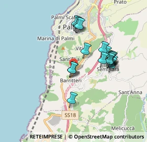 Mappa Bivio San Elia, 89015 Palmi RC, Italia (1.7605)