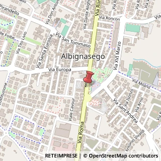 Mappa Via Roma, 232, 35020 Albignasego, Padova (Veneto)