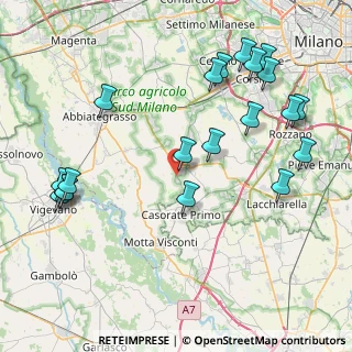 Mappa Via A. de Gasperi, 20088 Rosate MI, Italia (9.783)