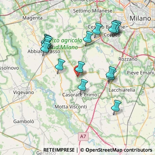 Mappa Via A. de Gasperi, 20088 Rosate MI, Italia (8.52706)