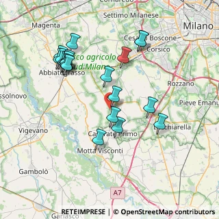 Mappa Via A. de Gasperi, 20088 Rosate MI, Italia (7.8145)