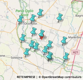 Mappa Via Kennedy, 25022 Borgo San Giacomo BS, Italia (7.09813)