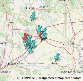 Mappa Strada per Santhià, 13049 Tronzano Vercellese VC, Italia (9.795)