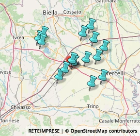 Mappa Strada per Santhià, 13049 Tronzano Vercellese VC, Italia (10.74813)