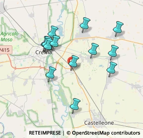 Mappa Via Cristoforo Colombo, 26020 Madignano CR, Italia (3.52286)