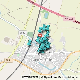 Mappa Via Po, 13049 Tronzano Vercellese VC, Italia (0.26071)