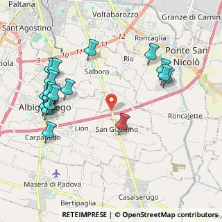 Mappa Via Dalmazia, 35020 Pozzoveggiani PD, Italia (2.3715)