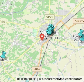 Mappa Via Adriano Bresaola, 37069 Villafranca di Verona VR, Italia (1.86167)