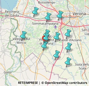 Mappa Via Adriano Bresaola, 37069 Villafranca di Verona VR, Italia (6.39333)