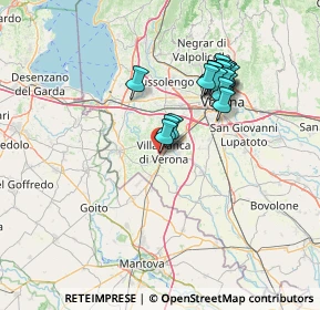 Mappa Via Adriano Bresaola, 37069 Villafranca di Verona VR, Italia (12.729)