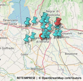 Mappa Via Adriano Bresaola, 37069 Villafranca di Verona VR, Italia (10.6965)