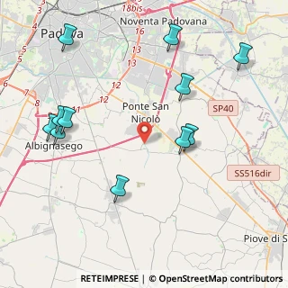Mappa Via Tintoretto, 35020 Ponte San Nicolò PD, Italia (4.84636)