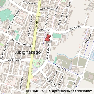 Mappa Via 16 Marzo, 23, 35020 Albignasego, Padova (Veneto)