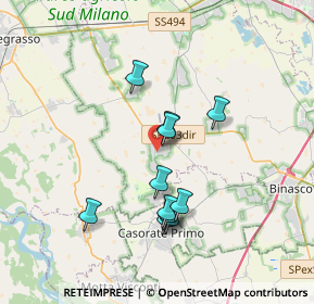 Mappa Via Enrico Fermi, 20088 Rosate MI, Italia (3.12364)