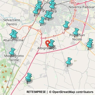 Mappa Vicolo Trento, 35020 Albignasego PD, Italia (5.633)