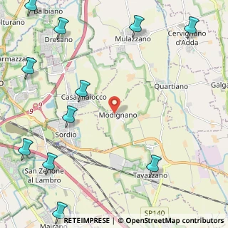 Mappa Via XX Settembre, 26838 Tavazzano con Villavesco LO, Italia (3.36)