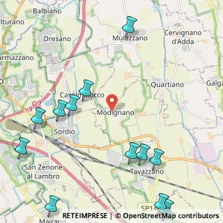 Mappa Via XX Settembre, 26838 Tavazzano con Villavesco LO, Italia (3.00167)