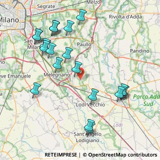 Mappa Via XX Settembre, 26838 Tavazzano con Villavesco LO, Italia (9.4595)