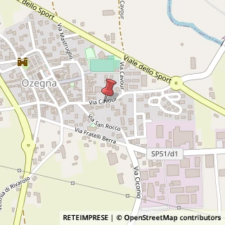 Mappa Via Cavour, 32, 10080 Ozegna, Torino (Piemonte)