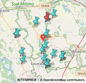 Mappa Via Giovanni Falcone, 20088 Rosate MI, Italia (3.92176)