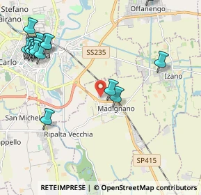 Mappa Via Bottesini, 26020 Madignano CR, Italia (2.70063)