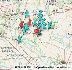 Mappa Via Bottesini, 26020 Madignano CR, Italia (9.01611)