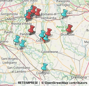 Mappa Via Bottesini, 26020 Madignano CR, Italia (15.8535)
