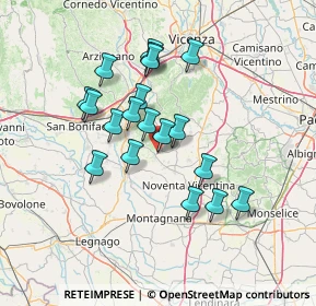 Mappa Via Cesare Caliari, 36040 Orgiano VI, Italia (11.99211)