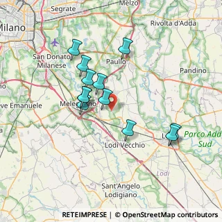 Mappa Via Monsignor Luigi Bottani, 26838 Tavazzano con Villavesco LO, Italia (6.27583)