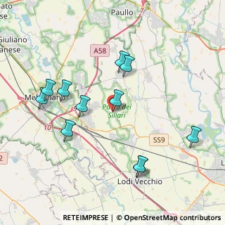 Mappa Via Monsignor Luigi Bottani, 26838 Tavazzano con Villavesco LO, Italia (4.07909)