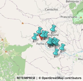 Mappa Vicolo Operai, 10084 Forno Canavese TO, Italia (1.02917)