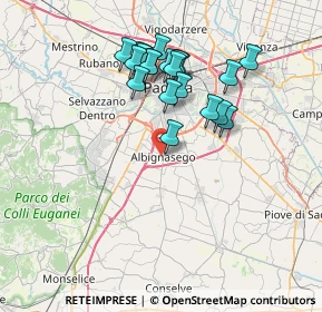 Mappa Via S. Eurosia, 35020 Albignasego PD, Italia (6.689)
