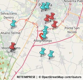 Mappa Via S. Eurosia, 35020 Albignasego PD, Italia (3.9225)